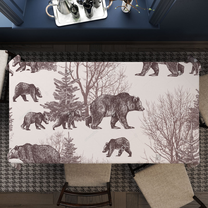 Wanda Bear Tablecloth, 147cm W x 150cm L