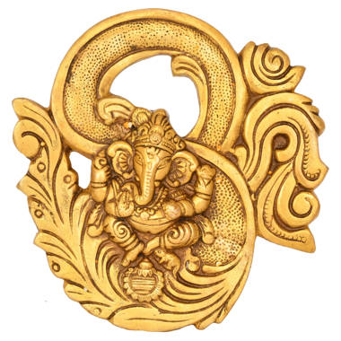 Ganesha Brass Wall Hanging, Wall Decor