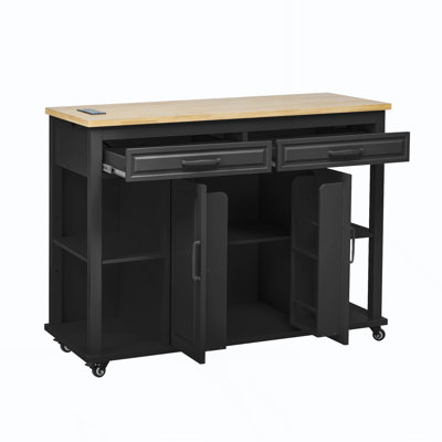 Kitchen Island With Extendable Dining Table