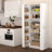 White Adjustable-Shelf Pantry Cabinet
