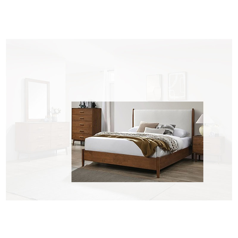 Beyer Upholstered Bed, Très grand