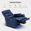 Fauteuil inclinable électrique avec appui-tête réglable, canapé inclinable avec rangement pour accoudoirs-1781043474