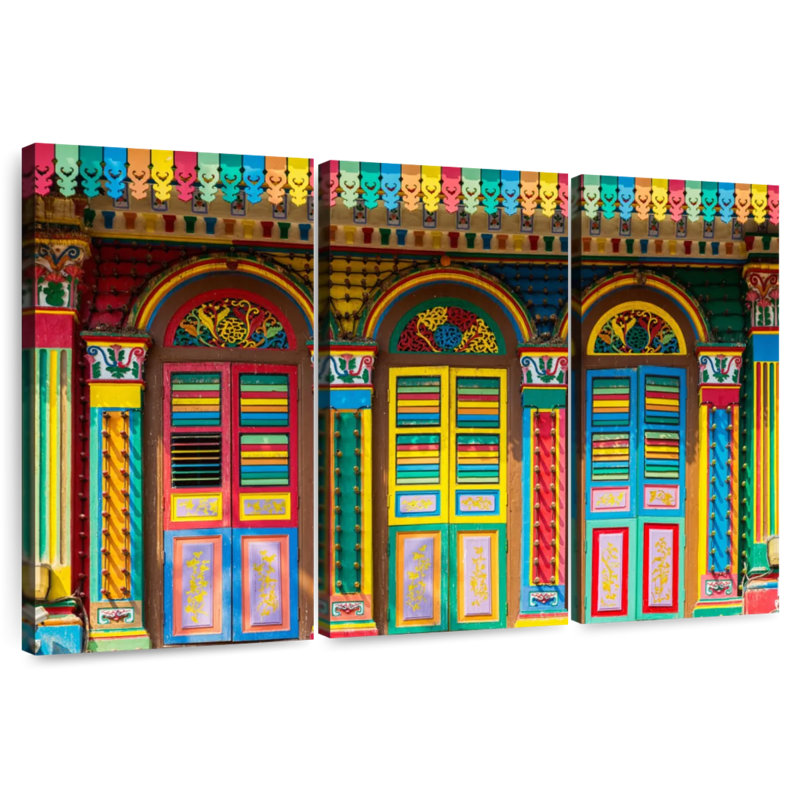 Lumineux Little India Doors, H 32 po x l 50 po