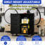 Armoire à outils en métal pour le garage, le bureau, la maison - Espace de rangement personnalisable H 34,45 po x l 30,09 po x P 16,16 po noir / gris
