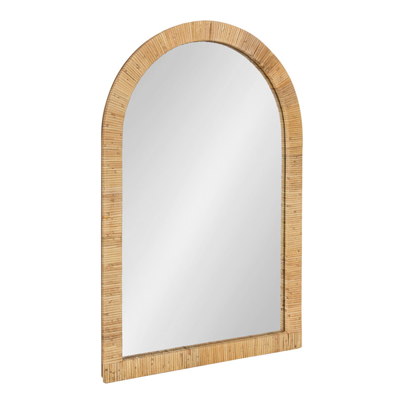 Ashwini Engineered Wood Flat Mirror, 30" H x 20" W, Natural