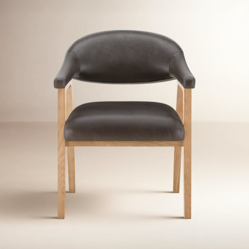 Daina Rosswell Upholstered Dining Chair, Copley Bison Faux Leather