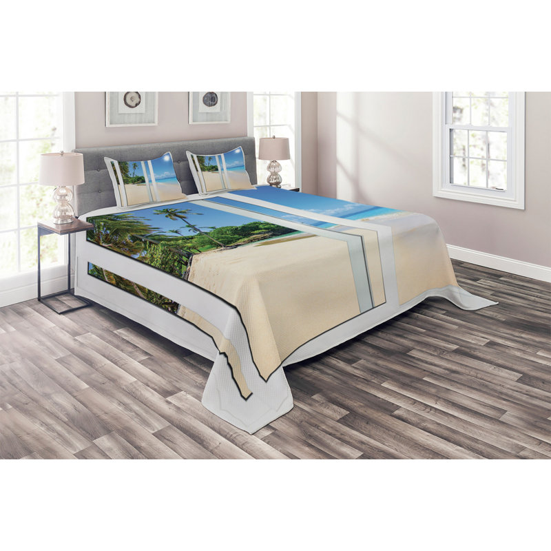 Hypnotic Coastal Polyester Coverlet