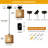 Toshiro Farmhouse Boho Wooden Pendant Light