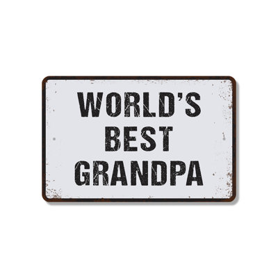 Worlds Best Your Word Of Choice 13 Inch x 20 Inch Plastic Sign