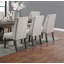 Chaises d'appoint traditionnelles 2Pc rembourrées à oreilles avec finition chêne