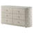 Giada 6-Drawer Upholstered Bedroom Dresser Ivory