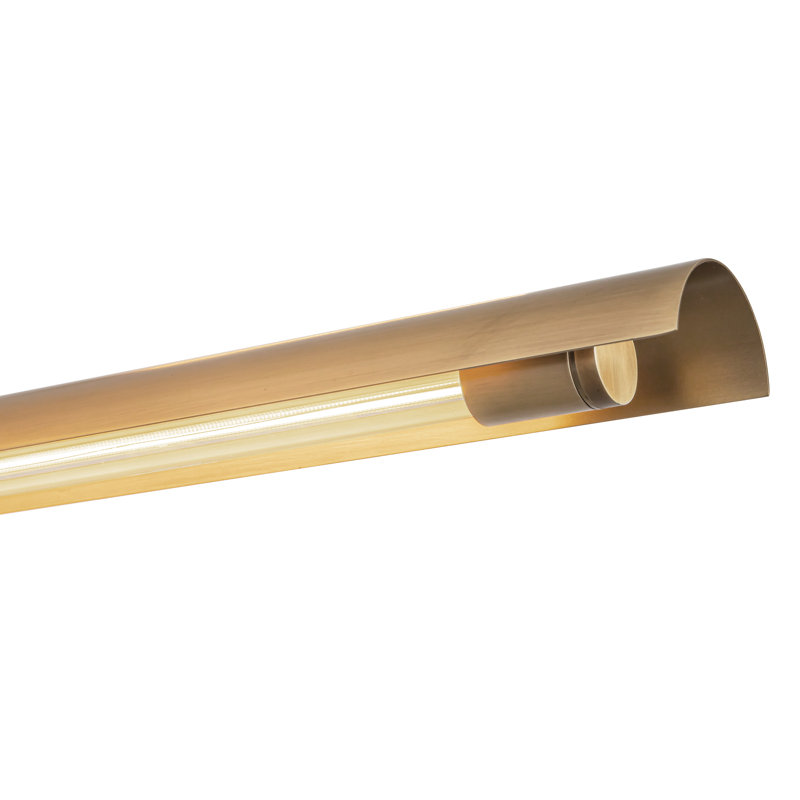 Lustre linéaire moderne Spoutnik 6 lumières Astrid, Laiton rétro