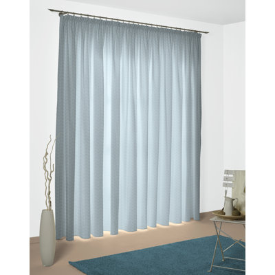 Branton Pencil Pleat Curtain Single Panel, opaque