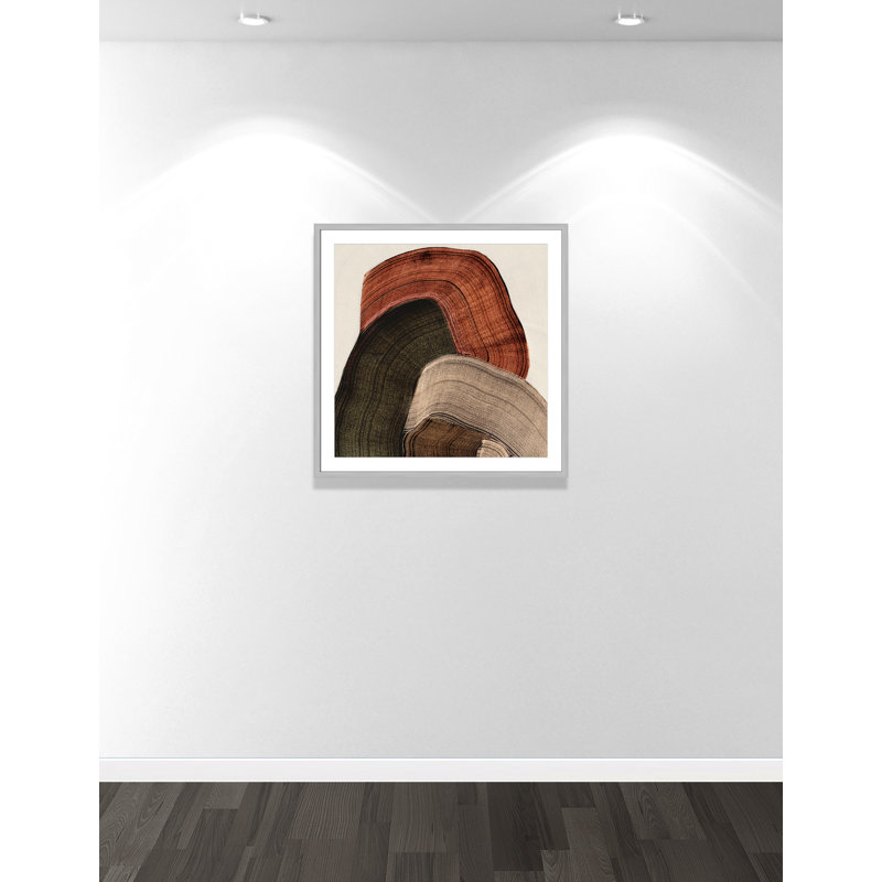 «Folded Earth I» par Casa Fine Arts, Argent mat, Imprimé mat, L 32 po x H 32 po
