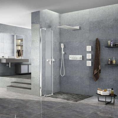 Système de douche complet avec valve brute
