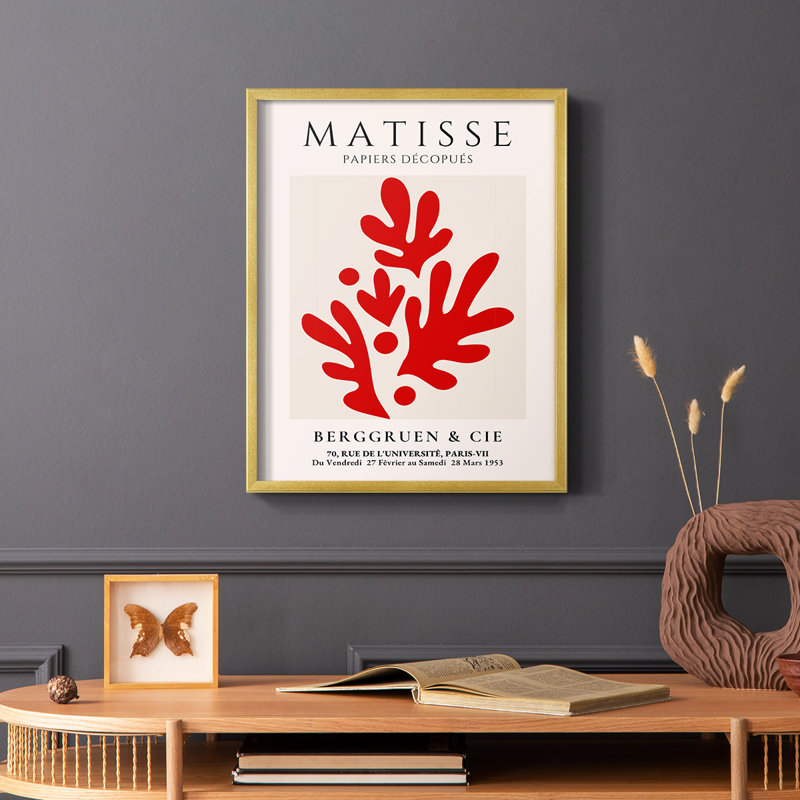 Matisse CLXIX, reproduction encadrée - bois massif, H 14 po x l 11 po