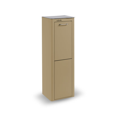 10 Gallons Manual Lift Trash Can Set