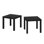 Ensemble de tables de bout carrées 17,52 po Brandel