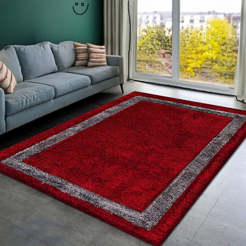 Solid Colour Shag Area Rug, Rectangle 160 x 230cm
