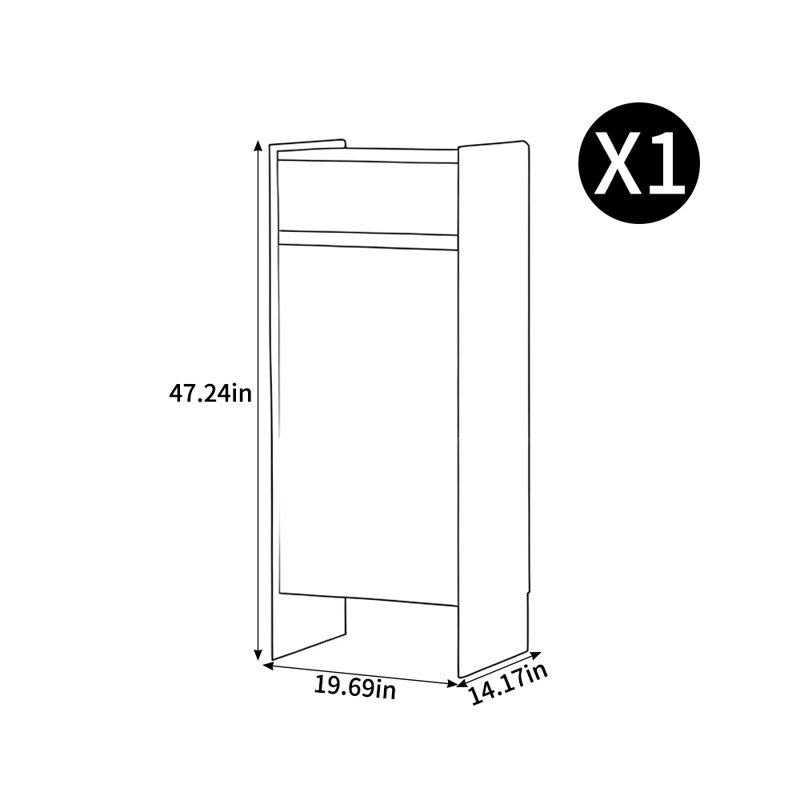 American style retro shoe cabinet for households