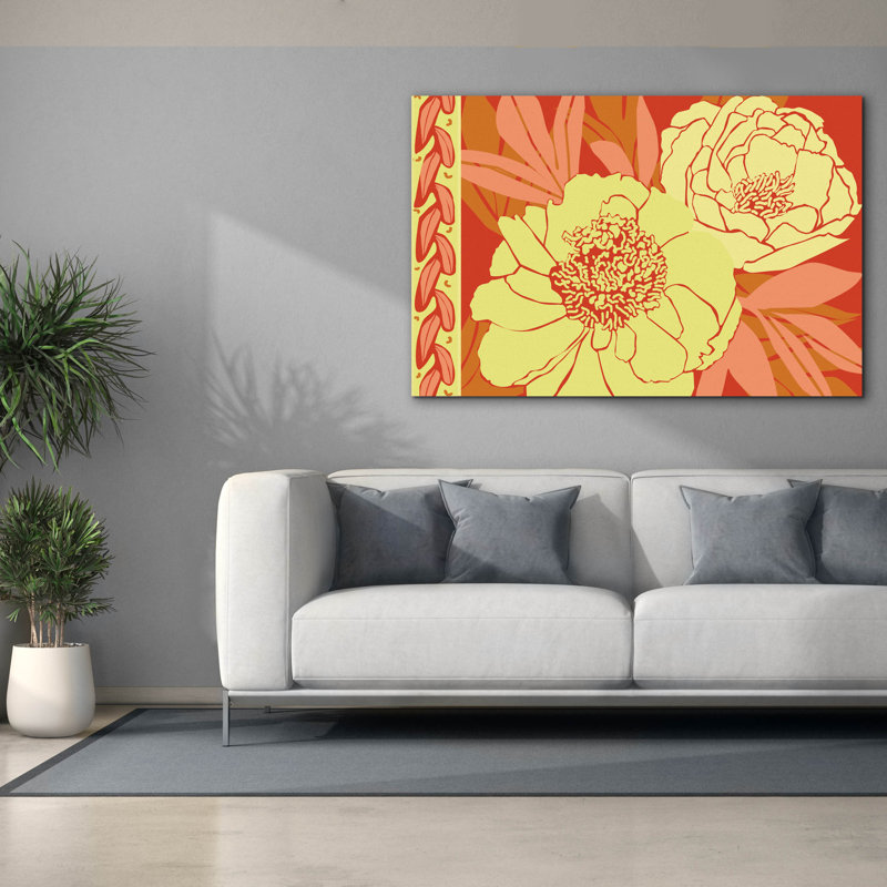 «Color Bouquet 2» par Art Licensing Studio, art mural sur toile, H 40 po x l 60 po x P 1,5 po
