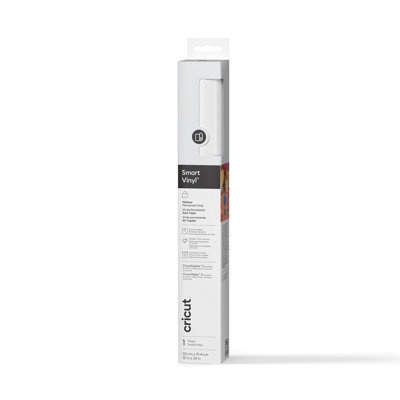 Rouleau de vinyle permanent sans mat Cricut 2011315, 13 po x 3 pi - blanc