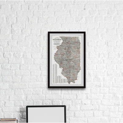 " Detailed Illinois State Map "