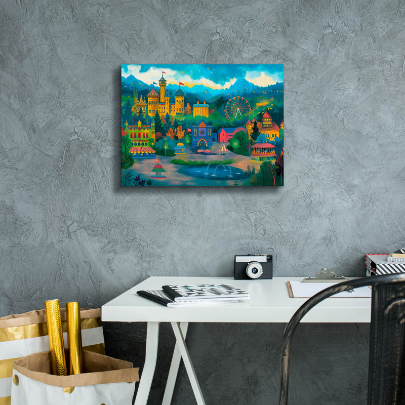  «Mystic Carnival Evening» par Doron David, art mural sur toile, 16 po x 12 po, H 12 po x l 16 po