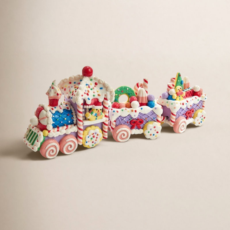 Kurt Adler 14.4-Inch Claydough Train Set
