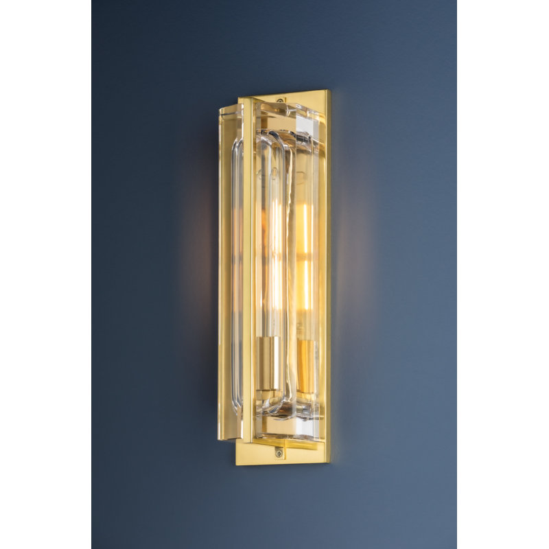 Hawkins - 1 Light Wall Sconce - Aged Brass Finish, Aged Brass