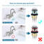 Drain escamotable avec trop-plein et panier-filtre pour lavabos vasques, acier inoxydable nickel brossé