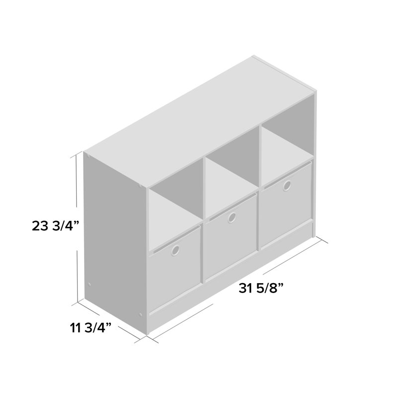 Storage Bookcase, White/Light Pink