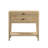 End Table, 1-Drawer Nightstand With Open Shelf
