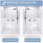 50-54"W X 74"H Framed Pivot Shower Door | Open Outside | Stop At 105 Degrees | 5/16" Tempered Glass | Brushed Nickel-124815085