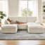  2.4m Sofa 5-Seater Chenille Foam Modular Sectional Sofa-123381893