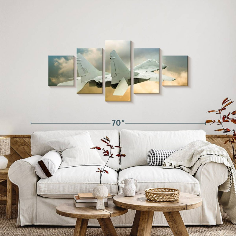 Military Aircraft, 24" H x 55" W