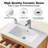 30" Wall Mounted Floating Single Vanity With Ceramic Sink