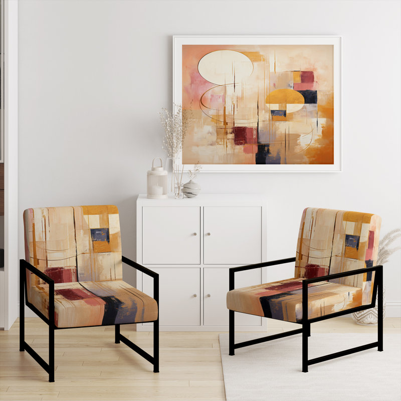 Fauteuil d'appoint rembourré Briadale, Noir, noir, noir, noir