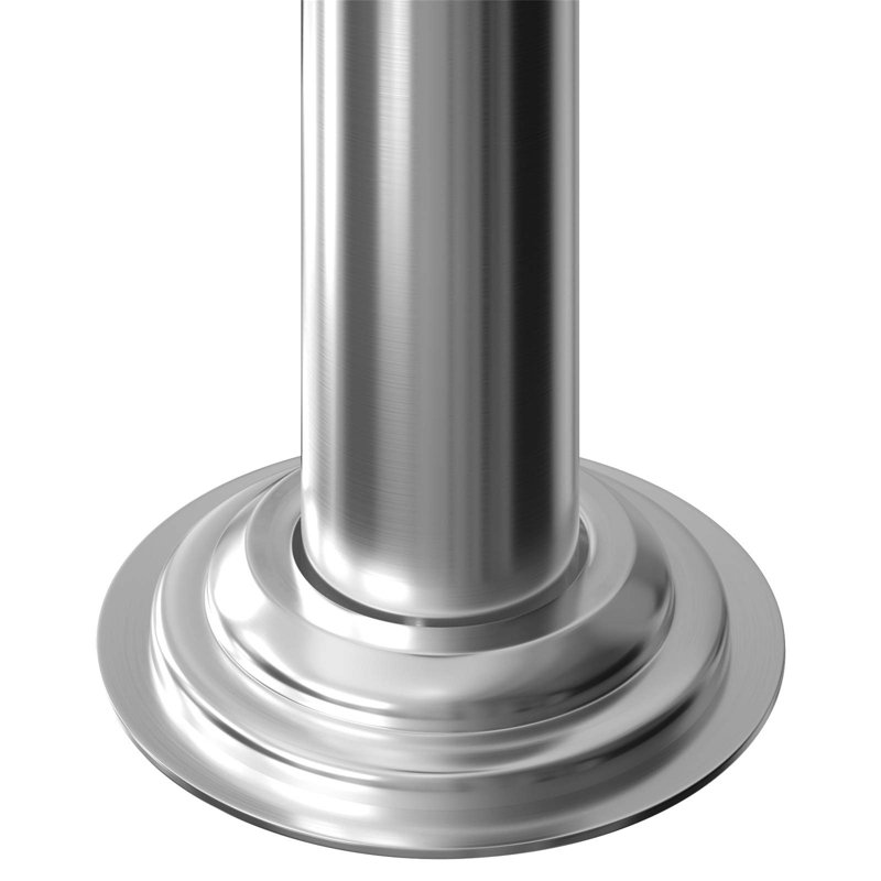 160 Cm Stainless Steel Handrail Bannisters | With 4 Cross Members | Indoor Or Outdoor Use | Adjustable Angle Brushed Transitional Tubular Stair Railings Balustrade Balcony