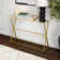 Sabrina 45'' Glass Top Console Table