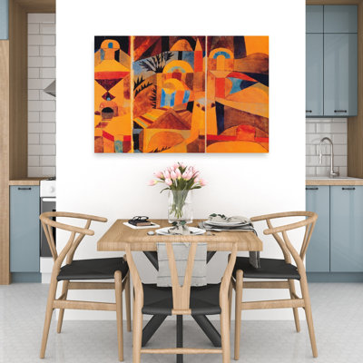 «Il Giardino Del Tempio», reproduction d'art mural abstrait contemporain