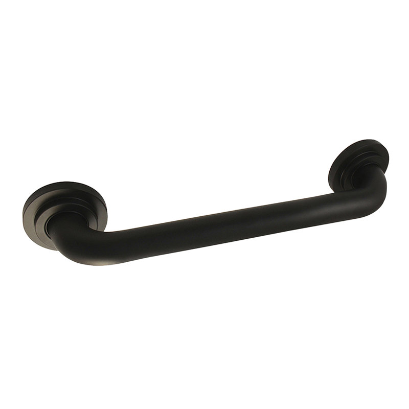 Kingston Brass Manhattan 1-1/4 Inch O.D Grab Bar, 12" W, Matte Black