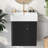 Modern Floating Bathroom Vanity With Ceramic Basin-1388354572