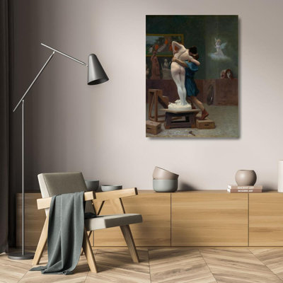 "Pygmalion and Galatea" by  Jean-Léon Gérôme - Gallery Wrap Canvas Wall Art