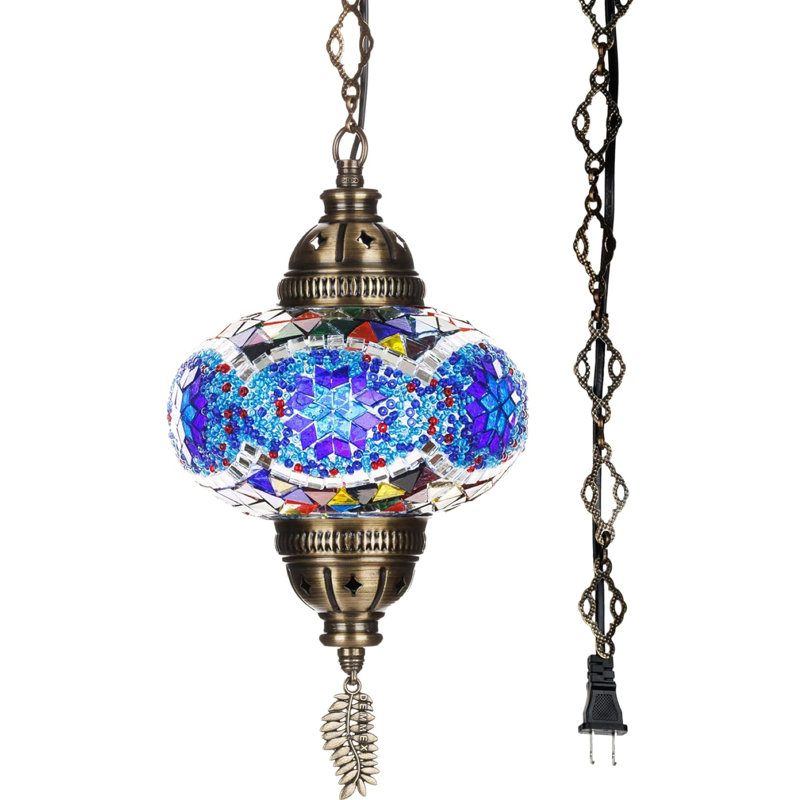 Lights 1 - Light LED Pendant, Blue/Multicolor