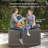 100 Gallon Deck Box, Outdoor Storage Box with Gas Struct, Waterproof Resin Storage Bin for Patio Cushions, Pool Supplies, Lockable, UV Resistant, Black-1206188358
