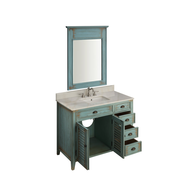 Ensemble de meuble-lavabo simple 42 po avec miroir Snider