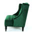 Fauteuil à oreilles moderne en velours avec un capitonnage exquis confortable et élégant-306126102