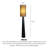 Modern minimalist iron and fabric floor lamp.