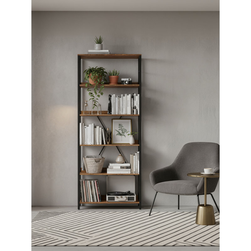60cm W Steel Bookcase, (6 Shelves) 178" H x 60" W x 30" D